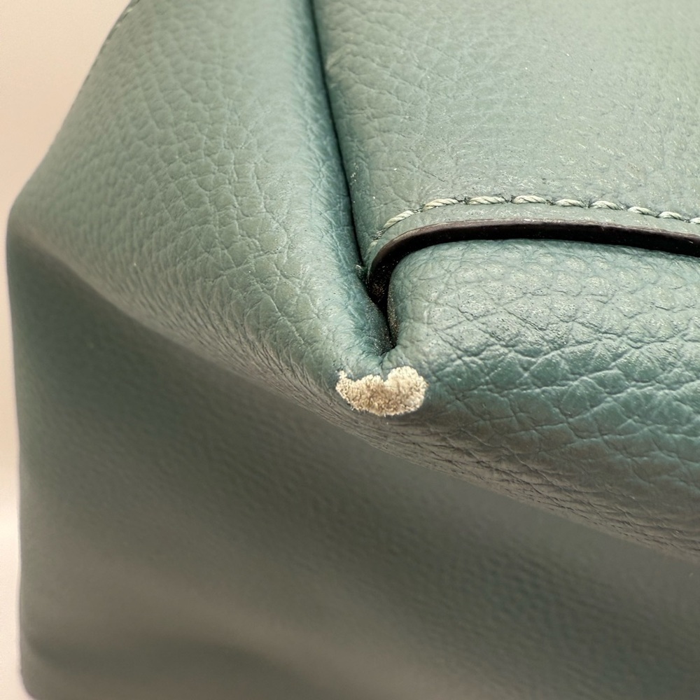Coach City Zip Tote Handbag Dark Turquoise Leather Women's Bag 72673 - Picture 12 of 12